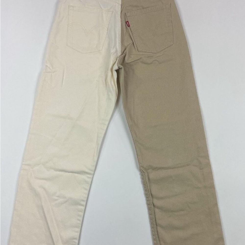 Levi's Two-Tone Ribcage Straight Ankle Jeans
